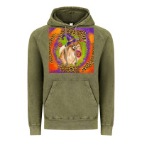 Vintage Olive Halloween Pomeranian Dog Vintage Hoodie - LillyAllenDesigns