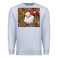 Heather Grey western santa claus Premium Sweatshirt - Jasminsmagicworld