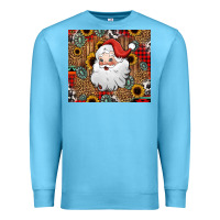 Ocean Blue western santa claus Premium Sweatshirt - Jasminsmagicworld