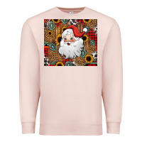 Pale Pink western santa claus Premium Sweatshirt - Jasminsmagicworld