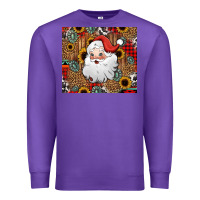 Purple western santa claus Premium Sweatshirt - Jasminsmagicworld