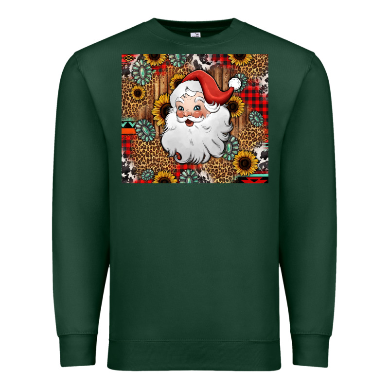 Western Santa Claus Premium Sweatshirt by Jasminsmagicworld | Teevron