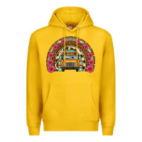 Lemon school bus leopard cowhide rainbow Premium Hoodie - Artiststas