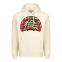 Sandshell school bus leopard cowhide rainbow Premium Hoodie - Artiststas