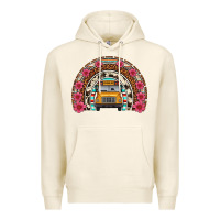 Tofu school bus leopard cowhide rainbow Premium Hoodie - Artiststas
