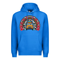 True Royal school bus leopard cowhide rainbow Premium Hoodie - Artiststas