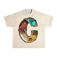 Sandshell farm life alphabet lowercase letters c Urban Heavy Tee - BundleAndBundleShop