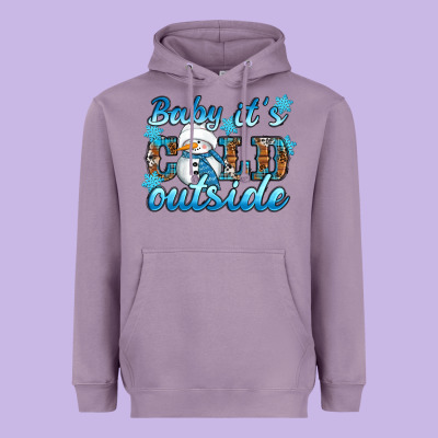 Baby It's Cold Outside Heavyweight Hoodie Designed By Ranaportraitstore
