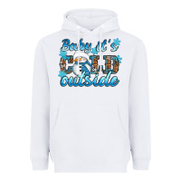 White Baby it's cold outside Heavyweight Hoodie - RanaPortraitStore