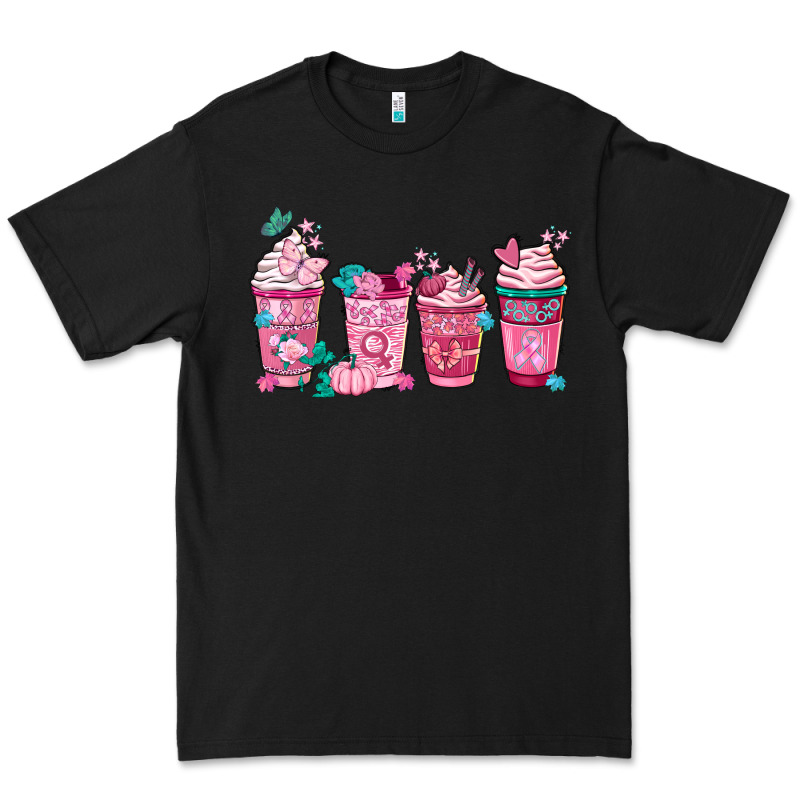 Breast Cancer Coffee Cups Premium Tee by FaDigitalArtStudio | Teevron