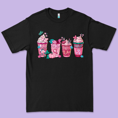 Breast Cancer Coffee Cups Premium Tee Designed By Fadigitalartstudio