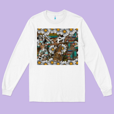 Easter Long Sleeve Tee Designed By Cowhidedigitalart