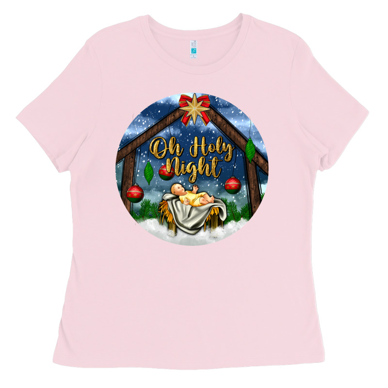 Oh Holy Night Ladies Tee by BundleAndBundleShop | Teevron