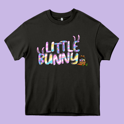 Easter Little Bunny Heavy Core Tee Designed By Jasminsmagicworld