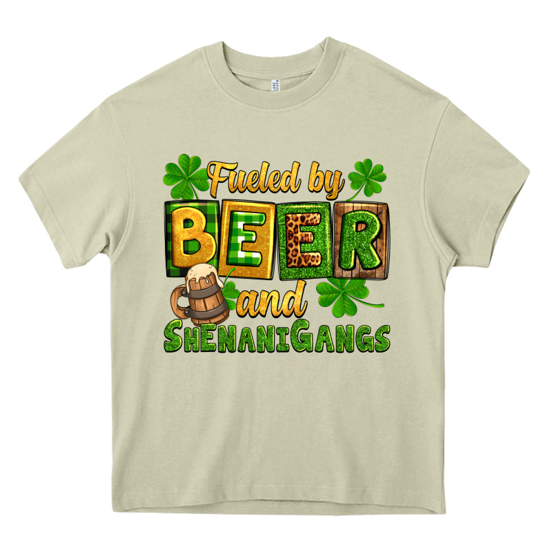 St. Patrick's Fueled By Beer And Shenanigangs Heavy Core Tee by OliviaCreatesArt | Teevron