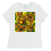 White St. Patrick's Chicken With Pot Of Gold Ladies Tee - FaDigitalArtStudio
