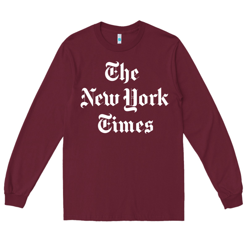 New York Times Long Sleeve Tee by DesigneFamous | Teevron