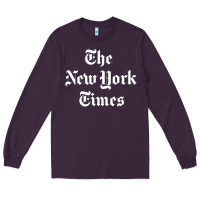 Plum new york times Long Sleeve Tee - DesigneFamous