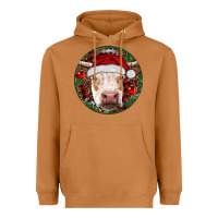 Meerkat Hereford Cow Christmas Heavyweight Hoodie - RanaPortraitStore