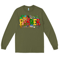 Army Green barber Long Sleeve Tee - CowhideDigitalArt