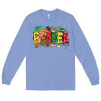 Colony Blue barber Long Sleeve Tee - CowhideDigitalArt
