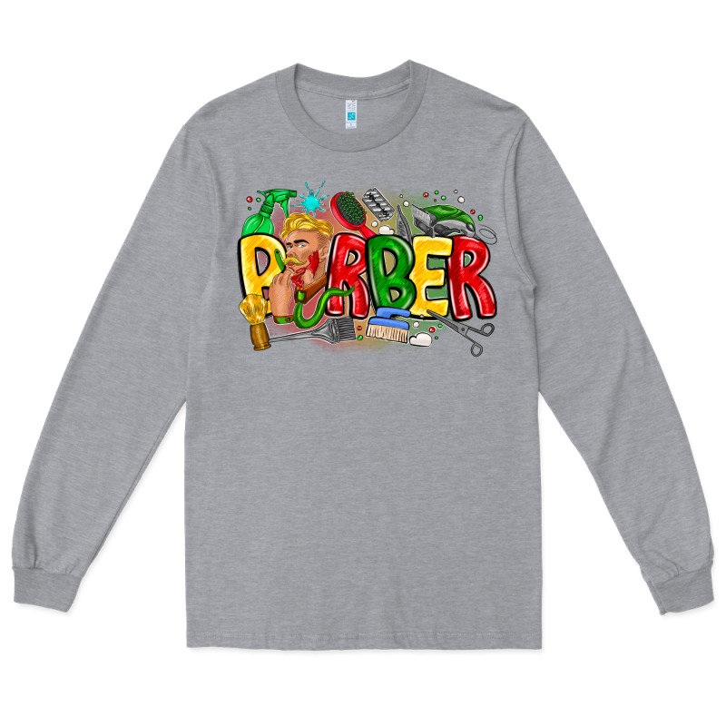 Barber Long Sleeve Tee by CowhideDigitalArt | Teevron