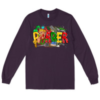 Plum barber Long Sleeve Tee - CowhideDigitalArt