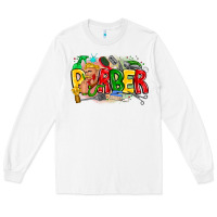 White barber Long Sleeve Tee - CowhideDigitalArt