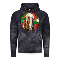 Cloud Black Belgian Horse  Christmas Vintage Hoodie - LillyAllenDesigns