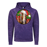 Cloud Purple Belgian Horse  Christmas Vintage Hoodie - LillyAllenDesigns