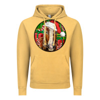 Vintage Mustard Belgian Horse  Christmas Vintage Hoodie - LillyAllenDesigns
