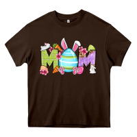 Chocolate Brown Easter mom Heavy Core Tee - OliviaCreatesArt