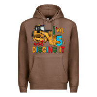 Chestnut i'm 5 and digging it Premium Hoodie - Artiststas