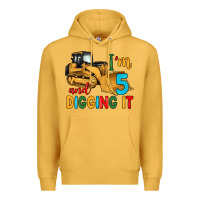 Mustard i'm 5 and digging it Premium Hoodie - Artiststas