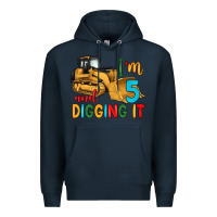Navy i'm 5 and digging it Premium Hoodie - Artiststas