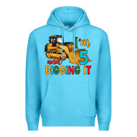 Ocean Blue i'm 5 and digging it Premium Hoodie - Artiststas