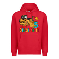 Red i'm 5 and digging it Premium Hoodie - Artiststas