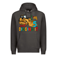 Smoke i'm 5 and digging it Premium Hoodie - Artiststas