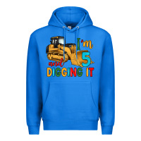 True Royal i'm 5 and digging it Premium Hoodie - Artiststas