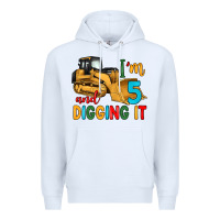 White i'm 5 and digging it Premium Hoodie - Artiststas
