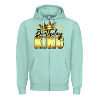 Birthday King Zipper Hoodie | Teevron