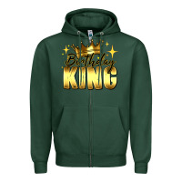 Sports Green birthday king Zipper Hoodie - RanaPortraitStore