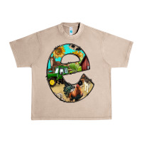 French Oak farm life alphabet lowercase letters e Urban Heavy Tee - BundleAndBundleShop