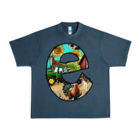 Midnight Navy farm life alphabet lowercase letters e Urban Heavy Tee - BundleAndBundleShop