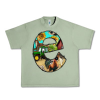 Oil Green farm life alphabet lowercase letters e Urban Heavy Tee - BundleAndBundleShop