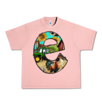 Salmon farm life alphabet lowercase letters e Urban Heavy Tee - BundleAndBundleShop
