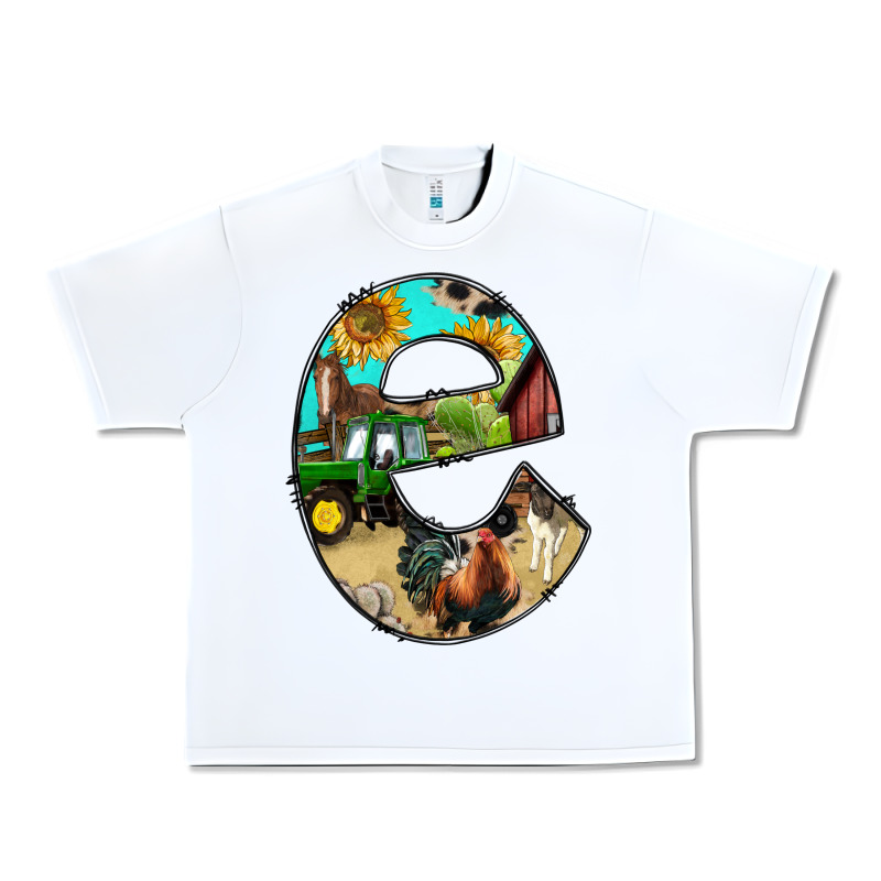 Farm Life Alphabet Lowercase Letters E Urban Heavy Tee by BundleAndBundleShop | Teevron