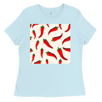 Baby Blue mexico seamless pattern Ladies Tee - FaDigitalArtStudio