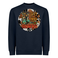 Navy Christmas Cowboy Boots Heavyweight Sweatshirt - RanaPortraitStore