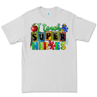 Dove Grey I teach super heroes Premium Tee - FaDigitalArtStudio